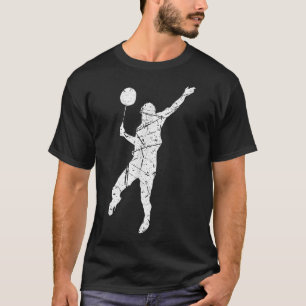 T-shirt Joueur de Badminton Sport en détresse Famille spor