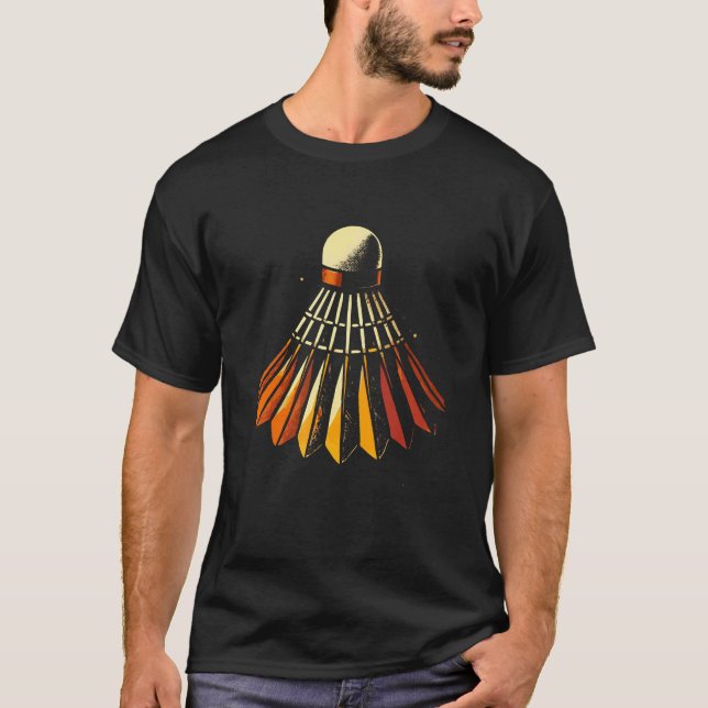 T-shirt Joueur de badminton volant (Devant)