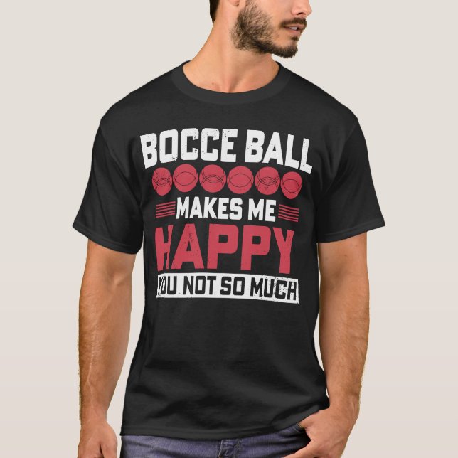 T-shirt Joueur de balle Bocce pour Petanque Game 2 (Devant)