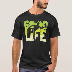T-shirt Joueur de balle de tennis de bonne vie vintage Spo