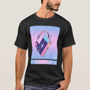 T-shirt Joueur de bande Walkman 80s Japonais Otaku Ae