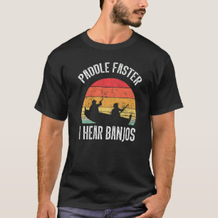 T-shirt Joueur de Banjo Rétro Vintage Paddler Picker Count