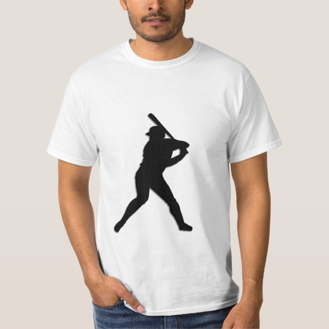 T-shirt Joueur de baseball à Bat (Devant)