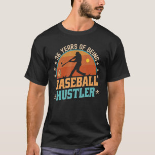 T-shirt Joueur de baseball âgé de 36 ans 36e anniversaire