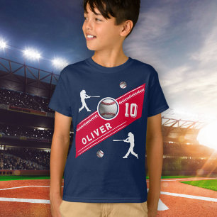 T-shirt Joueur de baseball Ball Jeu d'anniversaire à thème