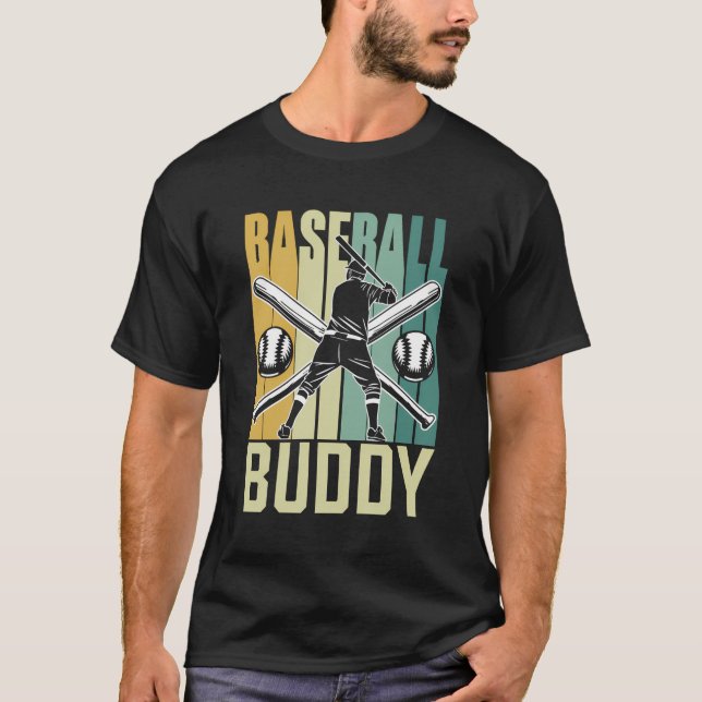 T-shirt Joueur de baseball Buddy Lover Joueur de baseball  (Devant)
