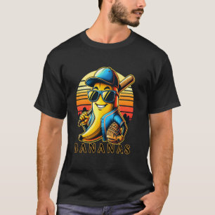 T-shirt Joueur de baseball de bananes amusantes
