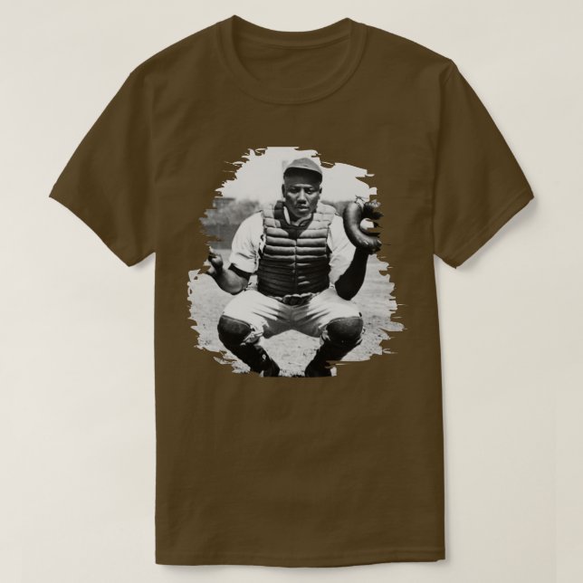 T-shirt Joueur de baseball de la Ligue noire Josh Gibson (Design devant)