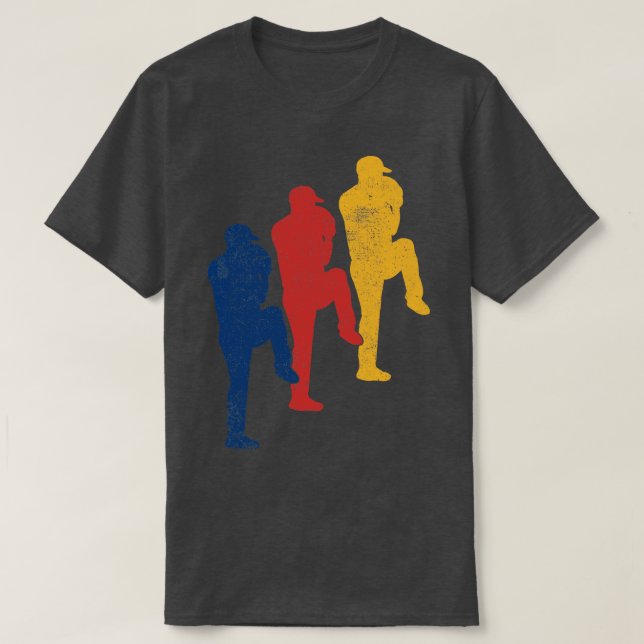 T-shirt Joueur de baseball de Pitcher (Design devant)
