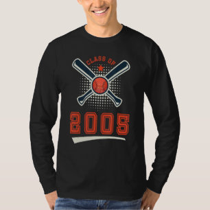 T-shirt Joueur de baseball diplômé de l'école de la promot