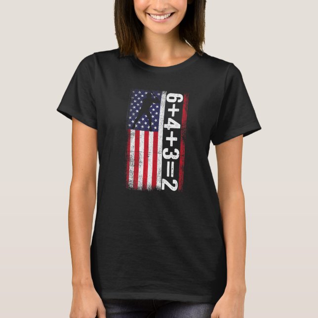 T-shirt Joueur de baseball Double Play 6+4+32 Baseball Cit (Devant)