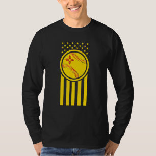 T-shirt Joueur de baseball du Nouveau-Mexique patriotique