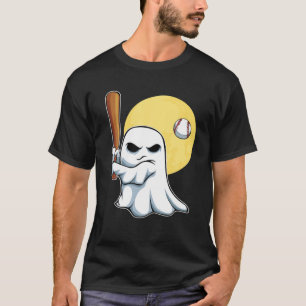 T-shirt Joueur de baseball fantôme Lazy Costume d'Hallowee