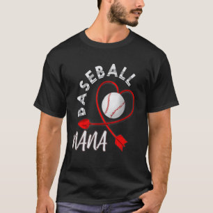 T-shirt Joueur de baseball Nana Grand-mère Retraite B