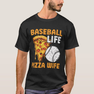 T-shirt Joueur de baseball Pizza Lover Sport Italien