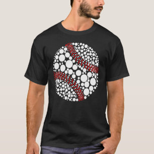 T-shirt Joueur de baseball Poka Dot Jour International Dot