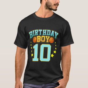 T-shirt Joueur de basket 10 ans 10e fête d'anniversaire
