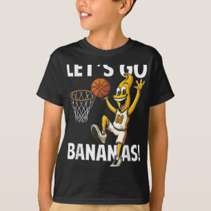 T-shirt Joueur de basket-ball Allons-y Bananas avec des ba