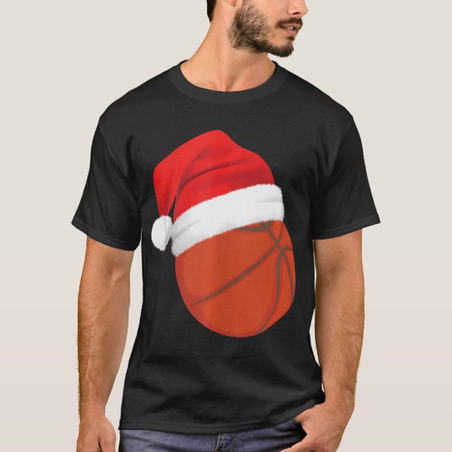 T-shirt Joueur de basket-ball amusant Noël Noël Noël Noël  (Devant)