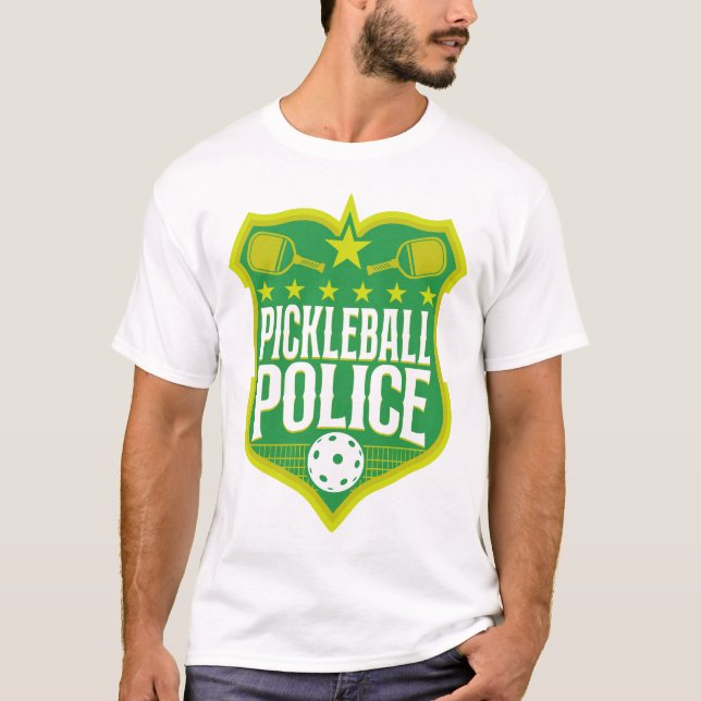 T-shirt Joueur de basket-ball Badge de police de basket-ba (Devant)