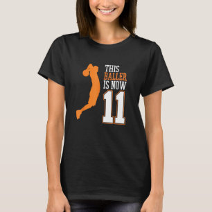 T-shirt Joueur de basket-ball Baller 11e anniversaire Spor