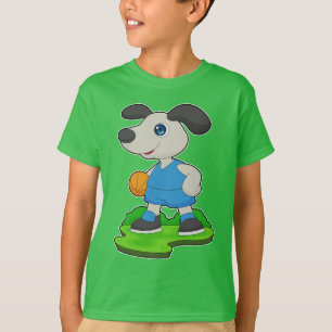 T-shirt Joueur de basket-ball Chien Basket-ball