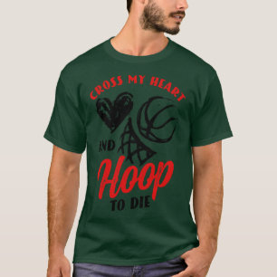 T-shirt Joueur de basket-ball Coach Heartbeat Hoops Pun