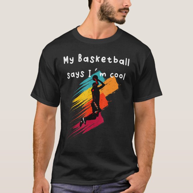 T-shirt Joueur de basket-ball cool (Devant)