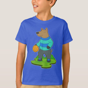 T-shirt Joueur de basket-ball de chien