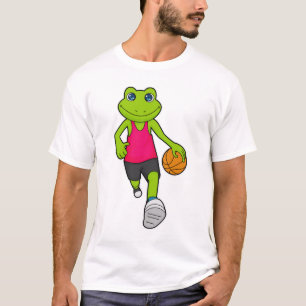 T-shirt Joueur de basket-ball de grenouille