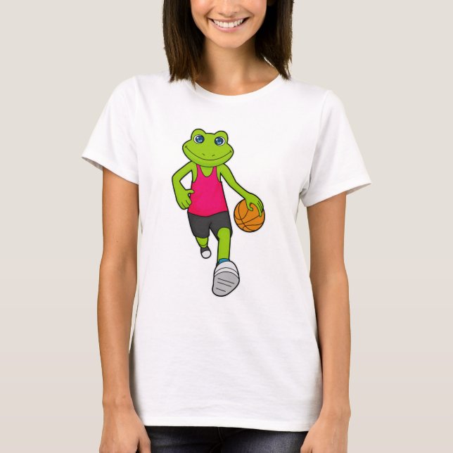 T-shirt Joueur de basket-ball de grenouille (Devant)