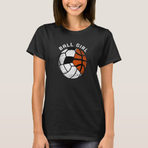 T-shirt Joueur de basket-ball de volley-ball de balle