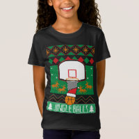 Joueur de basket-ball Douille de Noël moche Jingle