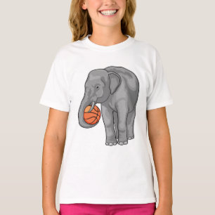 T-shirt Joueur de basket-ball éléphant