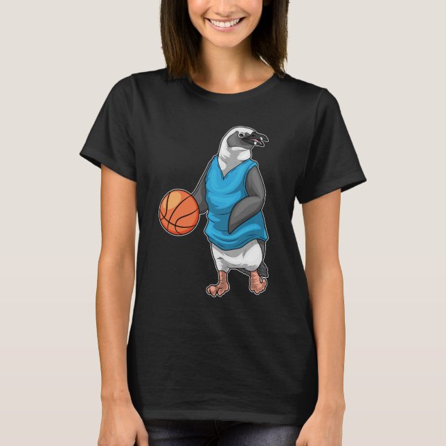 T-shirt Joueur de basket-ball en pingouin (Devant)