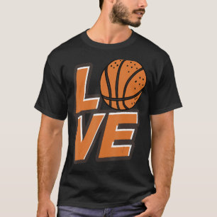 T-shirt Joueur de basket-ball entraîneur équipe Ball Love 