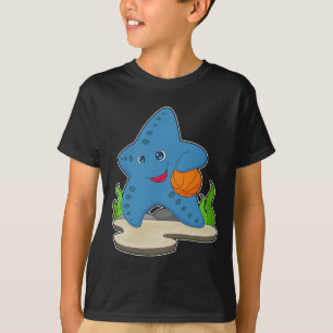 T-shirt Joueur de basket-ball étoile de mer Basket-ball