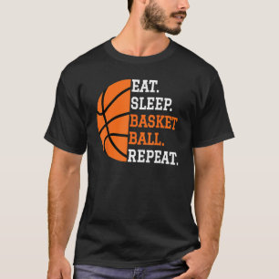 T-shirt Joueur de basket-ball Garçon Mange sommeil Basket-