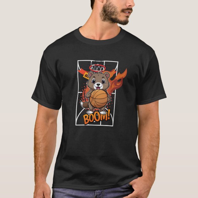 T-shirt Joueur de basket-ball Gopher (Devant)
