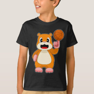 T-shirt Joueur de basket-ball Hamster Basketball