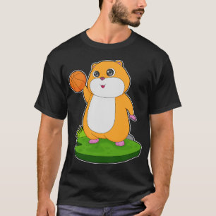 T-shirt Joueur de basket-ball Hamster Basketball
