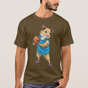 T-shirt Joueur de basket-ball Hamster Basketball