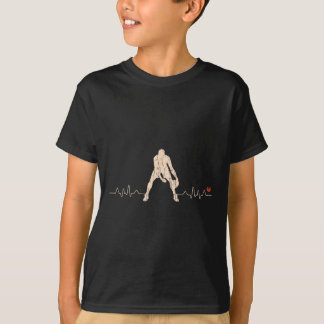 T-shirt Joueur de basket-ball Heartbeat Cadeau 1