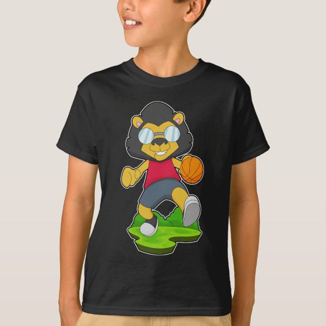 T-shirt Joueur de basket-ball Lion (Devant)