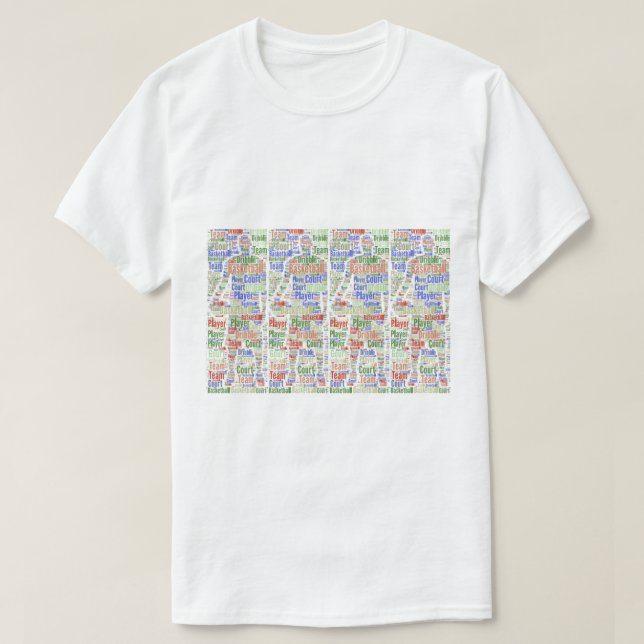 T-shirt Joueur de basket-ball masculin sport graphique mul (Design devant)