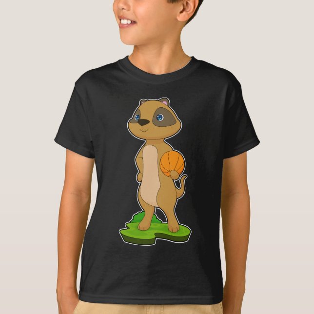 T-shirt Joueur de basket-ball Meerkat (Devant)