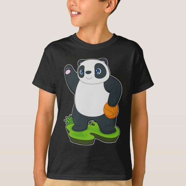 T-shirt Joueur de basket-ball Panda (Devant)
