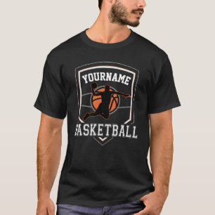 T-shirt Joueur de basket-ball personnalisé NOM Équipe de b