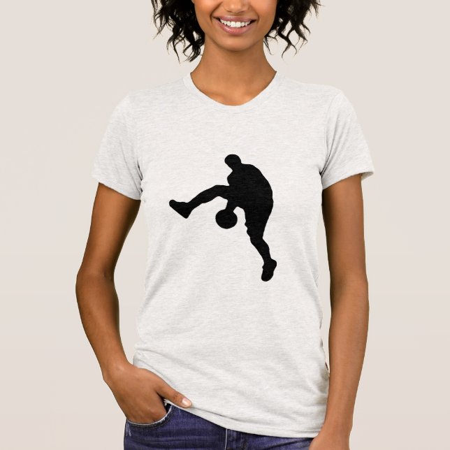 T-shirt Joueur de basket-ball Pop Art Silhouette (Devant)