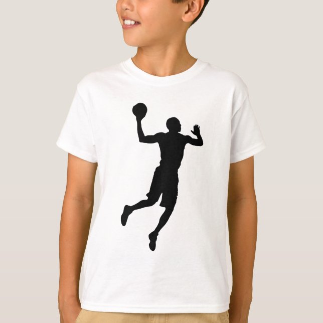 T-shirt Joueur de basket-ball Pop Art Silhouette (Devant)